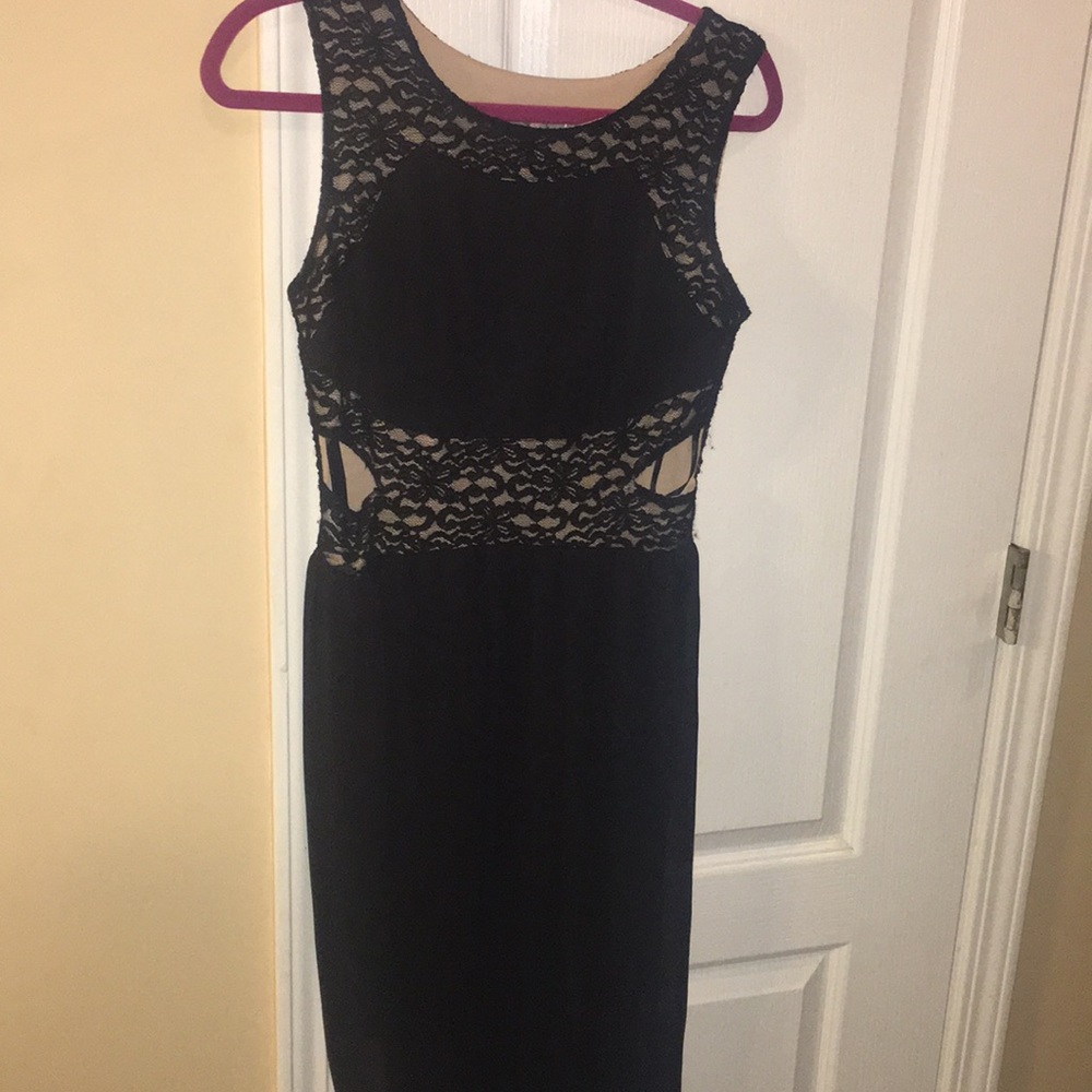 black ball gown
